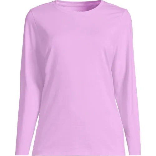 Supima Cotton Long Sleeve Crewneck T-Shirt