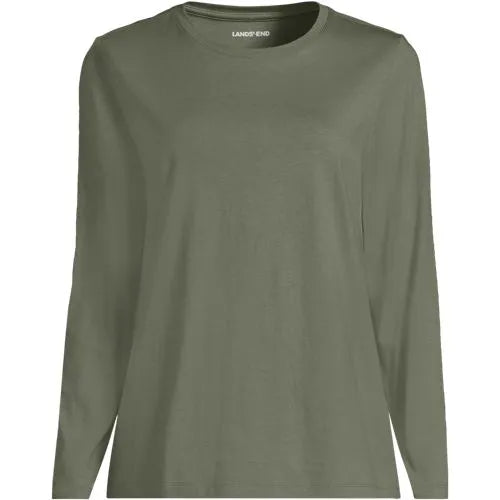 Supima Cotton Long Sleeve Crewneck T-Shirt