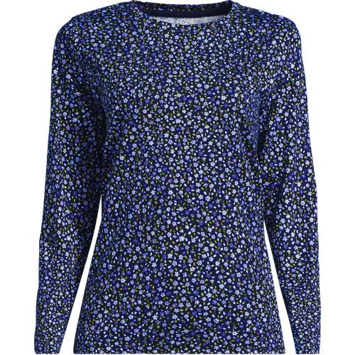 Supima Cotton Long Sleeve Crewneck T-Shirt