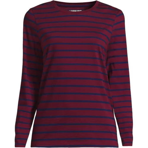 Supima Cotton Long Sleeve Crewneck T-Shirt