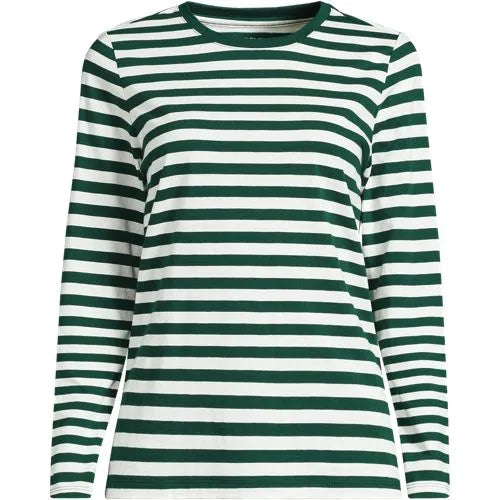 Supima Cotton Long Sleeve Crewneck T-Shirt