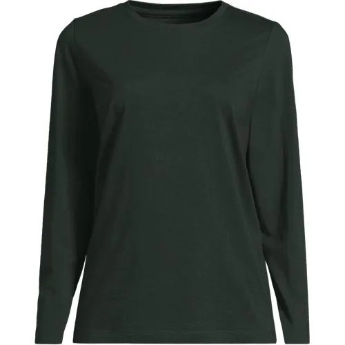 Supima Cotton Long Sleeve Crewneck T-Shirt
