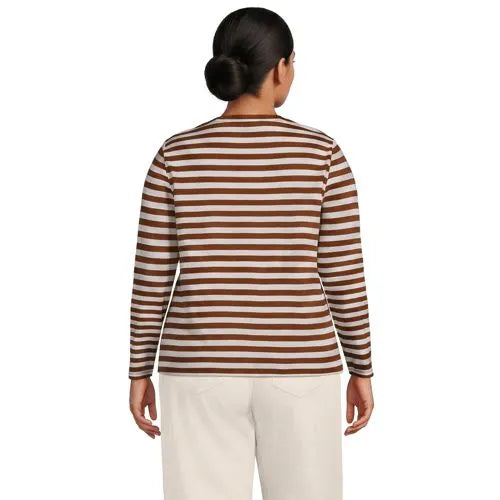Supima Cotton Long Sleeve Crewneck T-Shirt