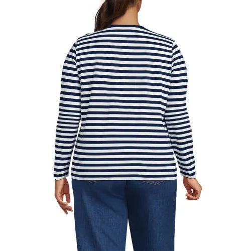 Supima Cotton Long Sleeve Crewneck T-Shirt