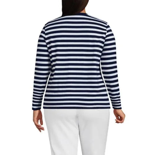Supima Cotton Long Sleeve Crewneck T-Shirt