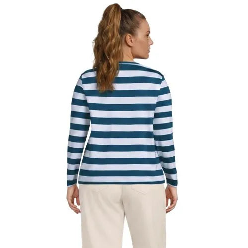 Supima Cotton Long Sleeve Crewneck T-Shirt
