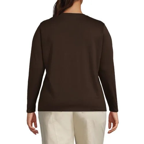 Supima Cotton Long Sleeve Crewneck T-Shirt