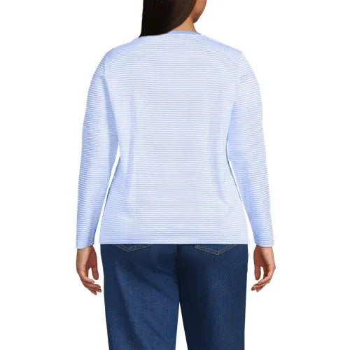 Supima Cotton Long Sleeve Crewneck T-Shirt