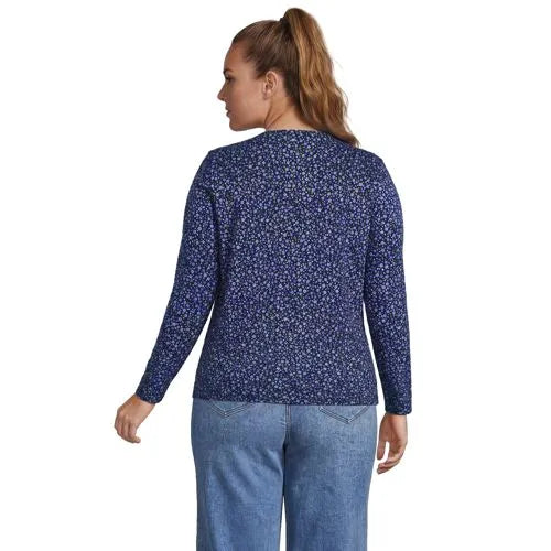 Supima Cotton Long Sleeve Crewneck T-Shirt