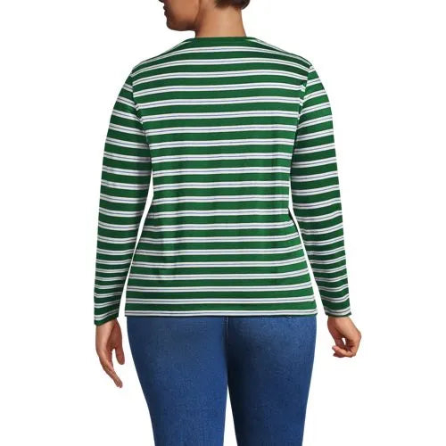 Supima Cotton Long Sleeve Crewneck T-Shirt