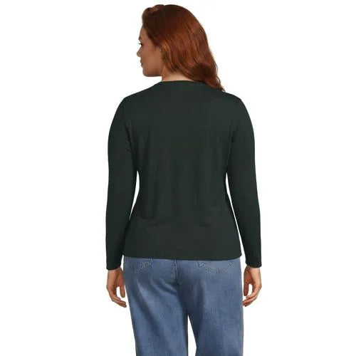 Supima Cotton Long Sleeve Crewneck T-Shirt