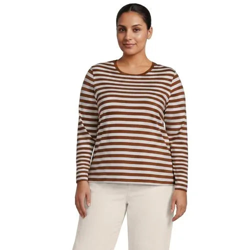 Supima Cotton Long Sleeve Crewneck T-Shirt