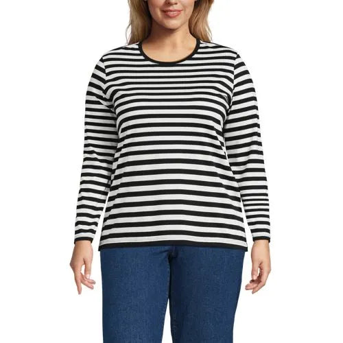 Supima Cotton Long Sleeve Crewneck T-Shirt