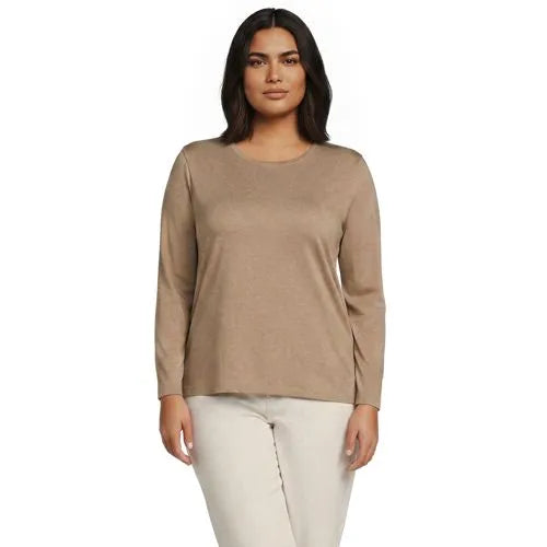 Supima Cotton Long Sleeve Crewneck T-Shirt