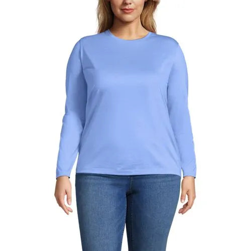Supima Cotton Long Sleeve Crewneck T-Shirt