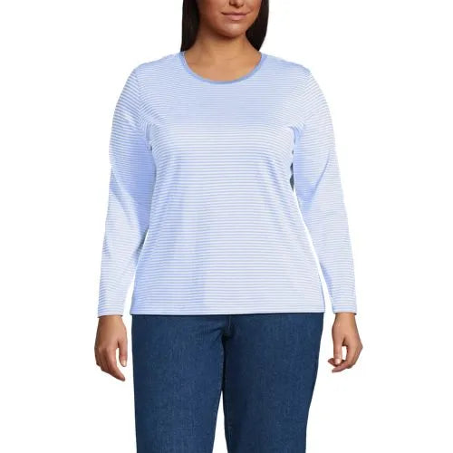 Supima Cotton Long Sleeve Crewneck T-Shirt