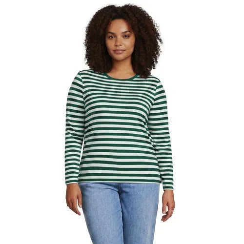 Supima Cotton Long Sleeve Crewneck T-Shirt