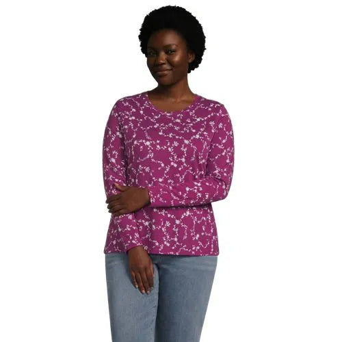 Supima Cotton Long Sleeve Crewneck T-Shirt