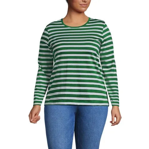 Supima Cotton Long Sleeve Crewneck T-Shirt
