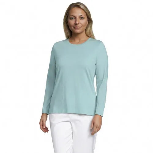 Supima Cotton Long Sleeve Crewneck T-Shirt