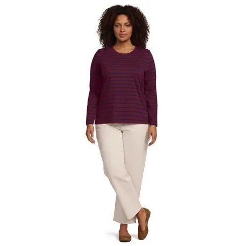 Supima Cotton Long Sleeve Crewneck T-Shirt