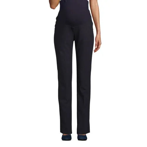 School Uniform Women's Washable Wool Maternity Straight Leg Pants