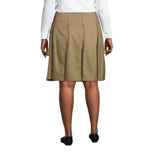 Women's Box Pleat Skirt Top of Knee