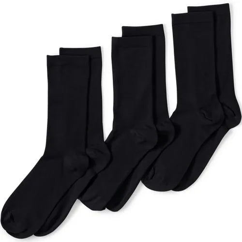 Women's 3-Pack Everyday Basic Crew Socks