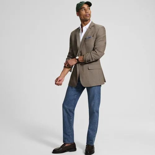 Men's Traditional Fit Year'rounder Stretch Wool Suit Jacket