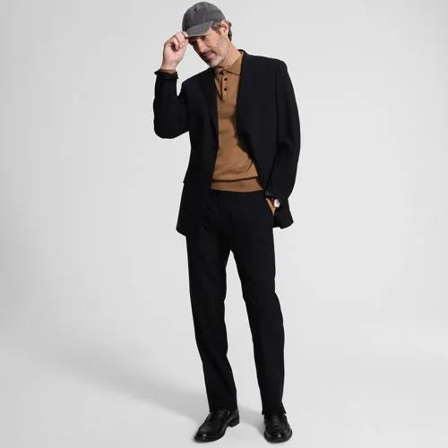 Men's Traditional Fit Year'rounder Stretch Wool Dress Pants