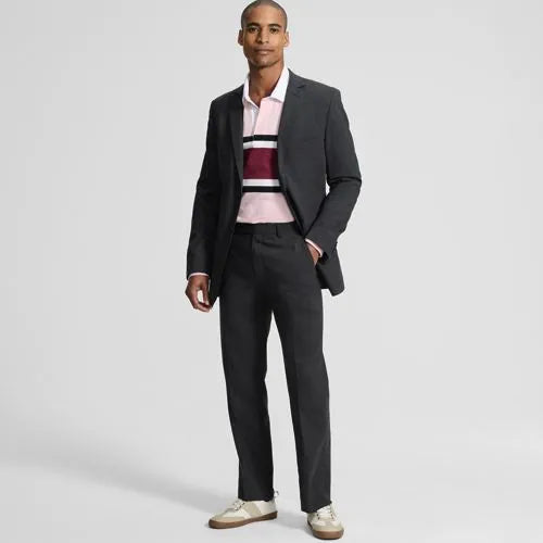 Men's Traditional Fit Year'rounder Stretch Wool Dress Pants