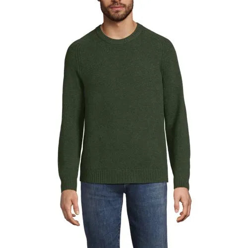 Men's Long Sleeve Lambswool Crewneck Sweater