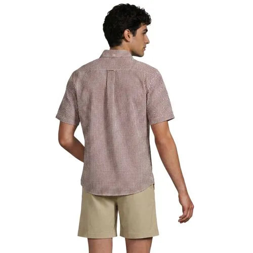 Men's Short Sleeve Seersucker Shirt