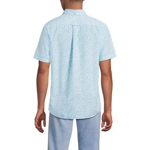 Men's Short Sleeve Seersucker Shirt
