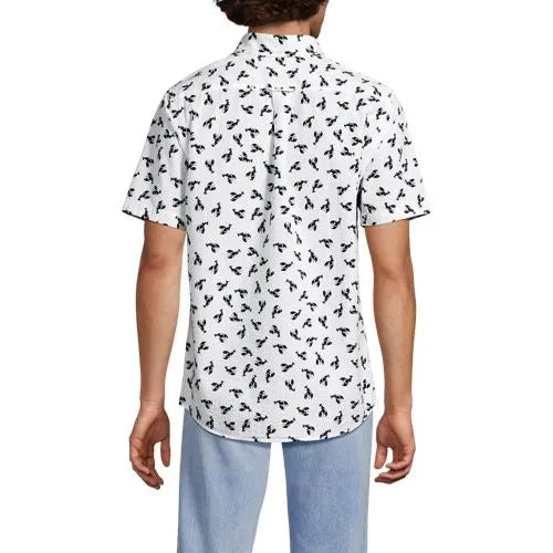 Men's Short Sleeve Seersucker Shirt