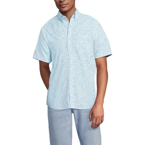 Men's Short Sleeve Seersucker Shirt