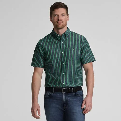 Men's Short Sleeve Seersucker Shirt