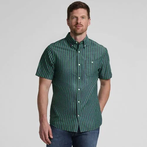 Men's Short Sleeve Seersucker Shirt