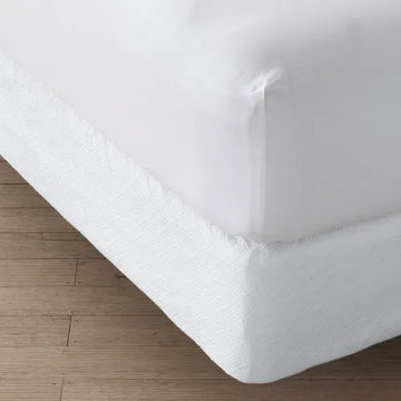 Basketweave Cotton Matelasse Box Spring Cover
