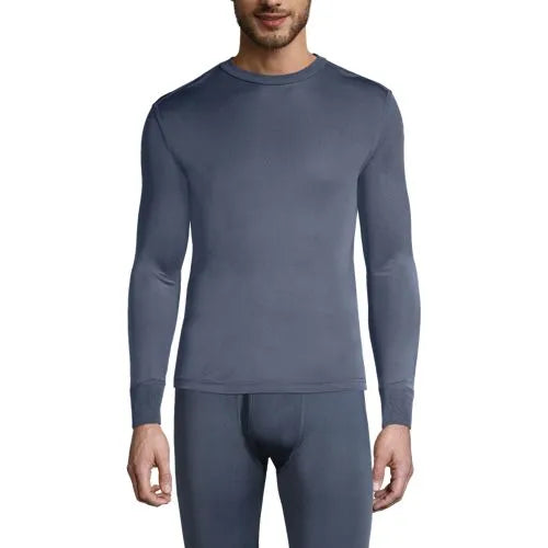 Men's Silk Long Underwear Crew Neck