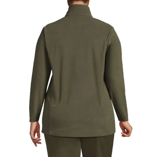 Plus Size Anyweather Fleece Quarter Zip Pullover