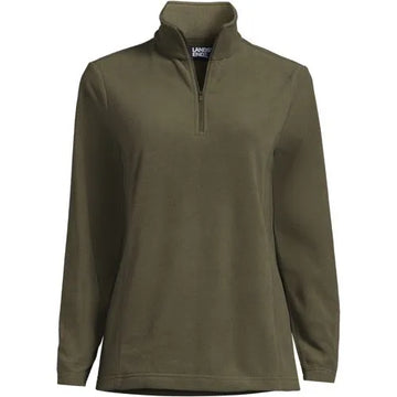 Plus Size Anyweather Fleece Quarter Zip Pullover