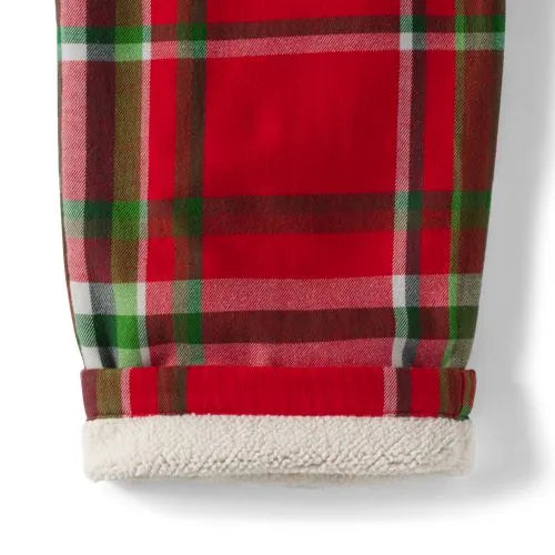 Men's Sherpa Fleece Lined Flannel Pajama Pants