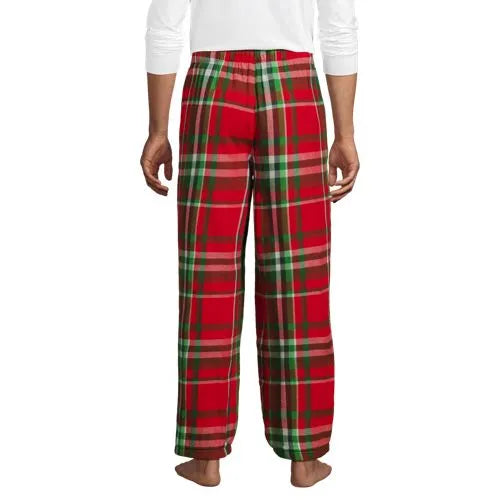 Men's Sherpa Fleece Lined Flannel Pajama Pants