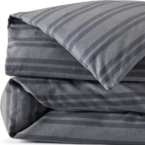 Comfy Super Soft Cotton Flannel Plaid Duvet Bed Cover - 5oz