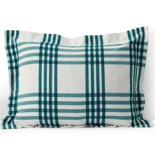 Comfy Super Soft Cotton Flannel Plaid Pillow Sham - 5oz