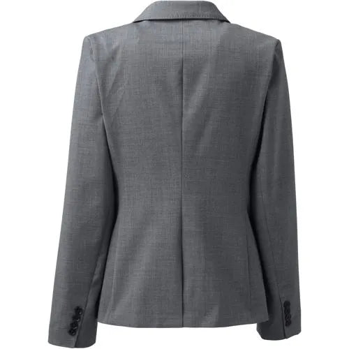 School Uniform Women's Washable Wool Two Button Traditional Blazer