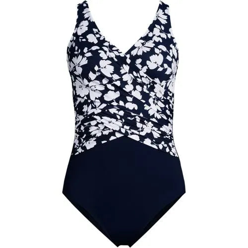 Women's Plus Size New SlenderSuit Wrap One Piece Swimsuit