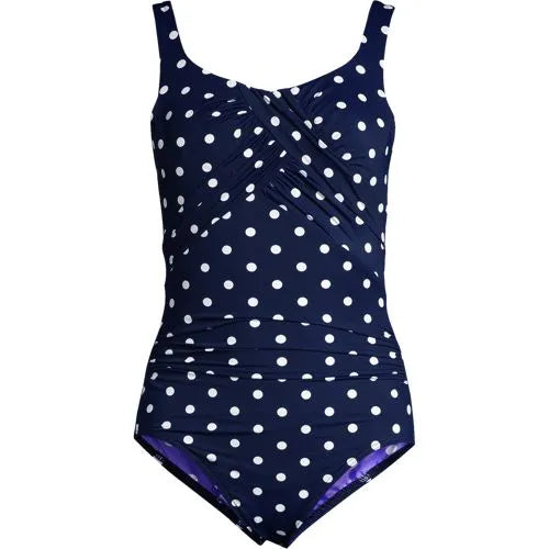 Women's Plus Size Long SlenderSuit Carmela Underwire Tummy Control Chlorine Resistant One Piece Swim