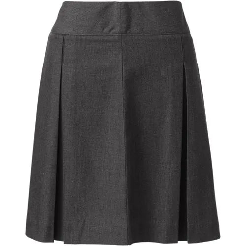 Custom Junior's Poly Cotton Pleated Skirt Above the Knee